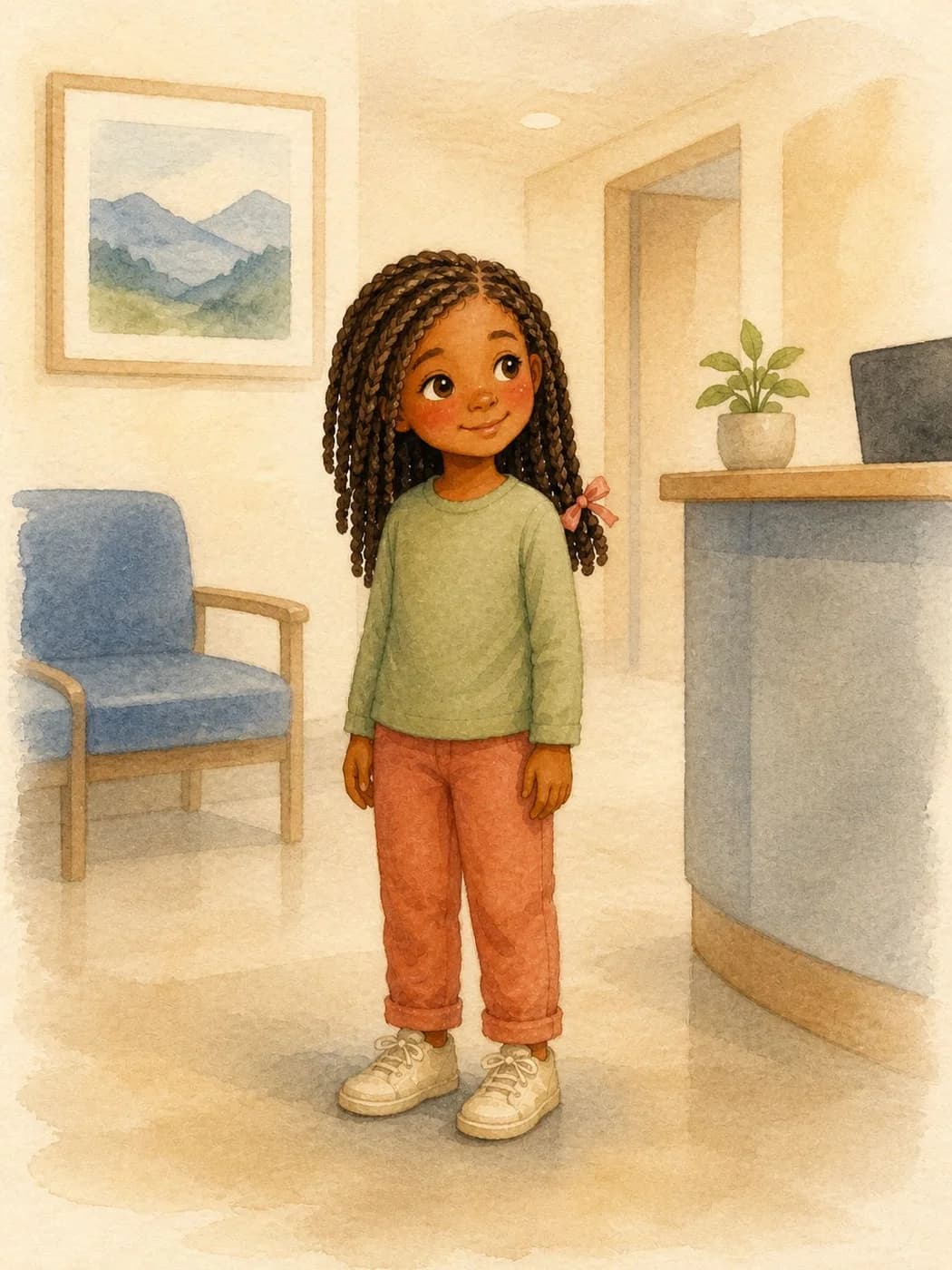 I Am Going to the Doctor, illustration for page 2