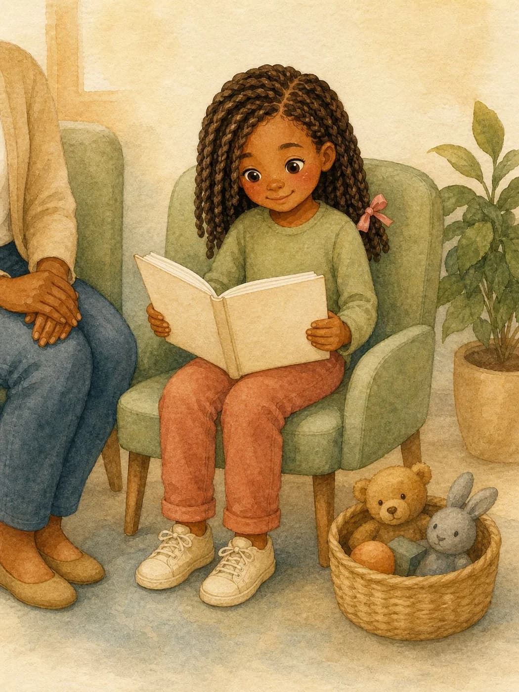 I Am Going to the Doctor, illustration for page 3