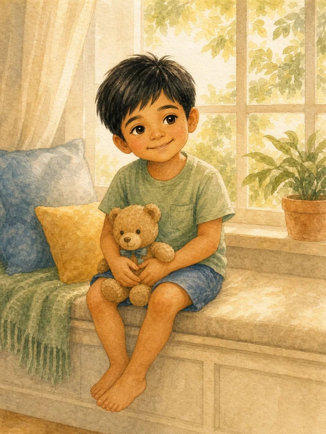 Planning a Playdate, illustration for page 1