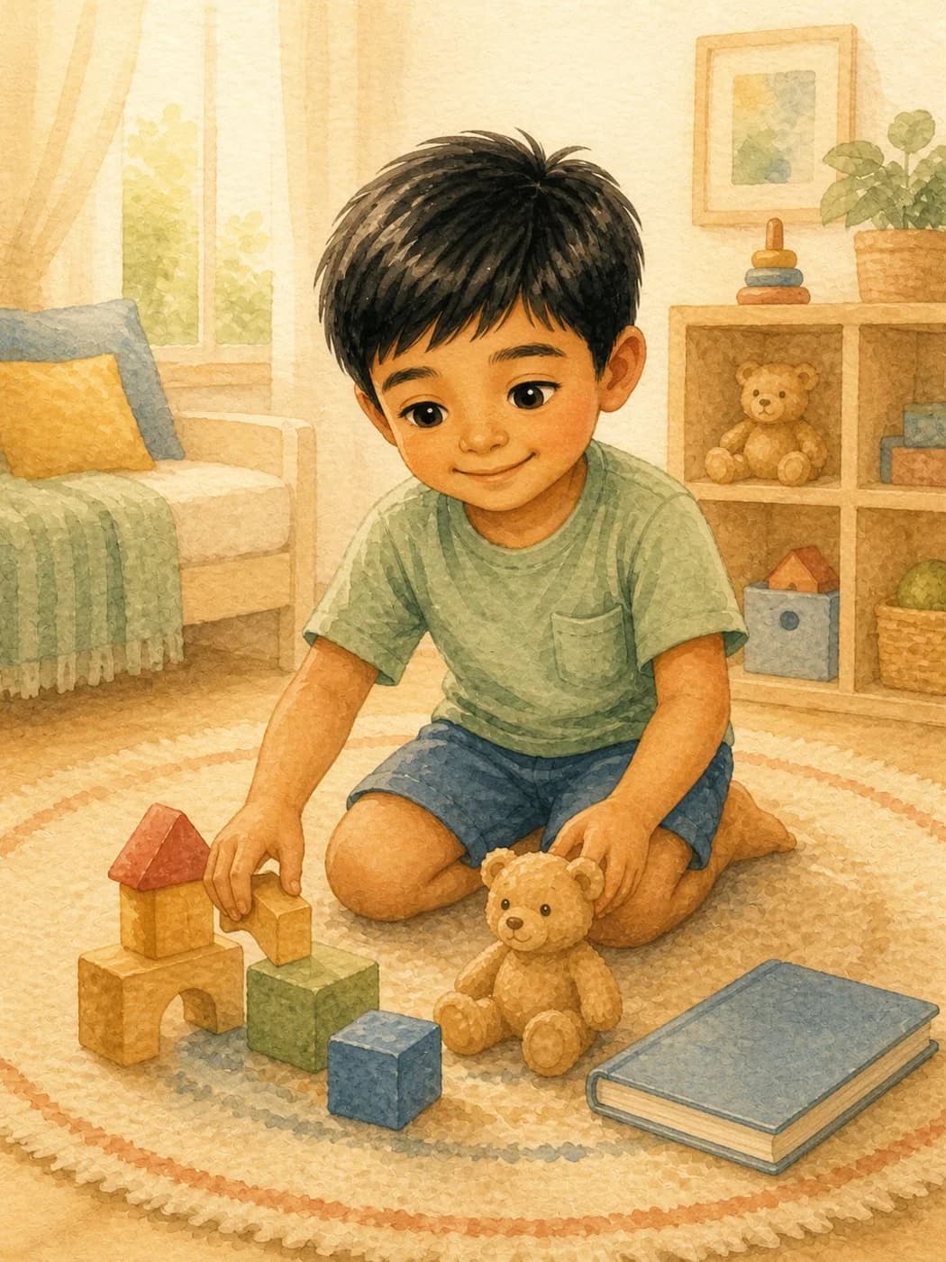 Planning a Playdate, illustration for page 3